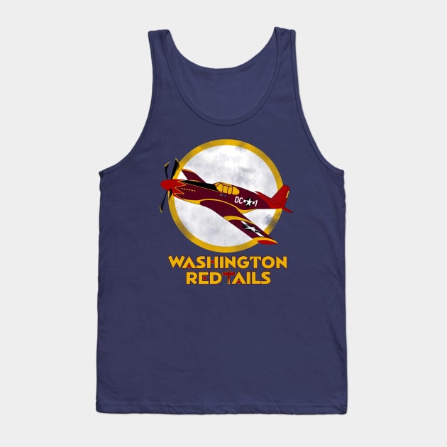 Washington Red Tails Tank Top by DistractedGeek